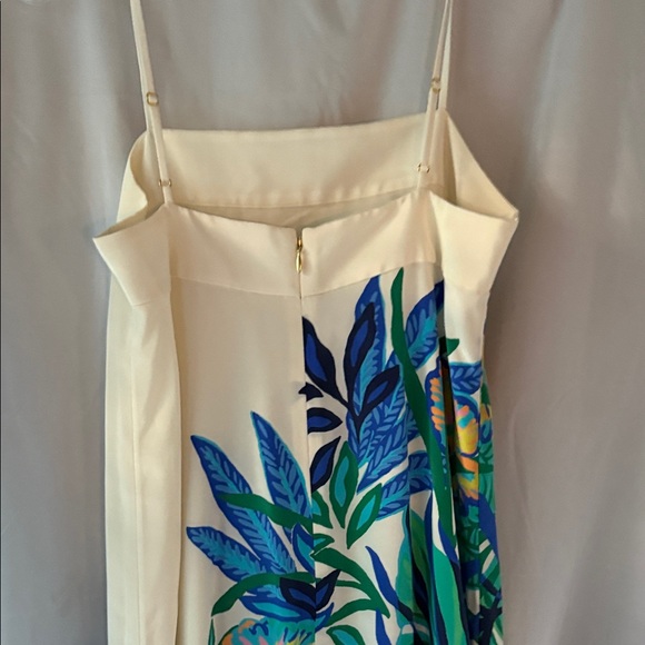 Rosabella Maxi Dress with Blue and Green Print - Picture 5 of 7